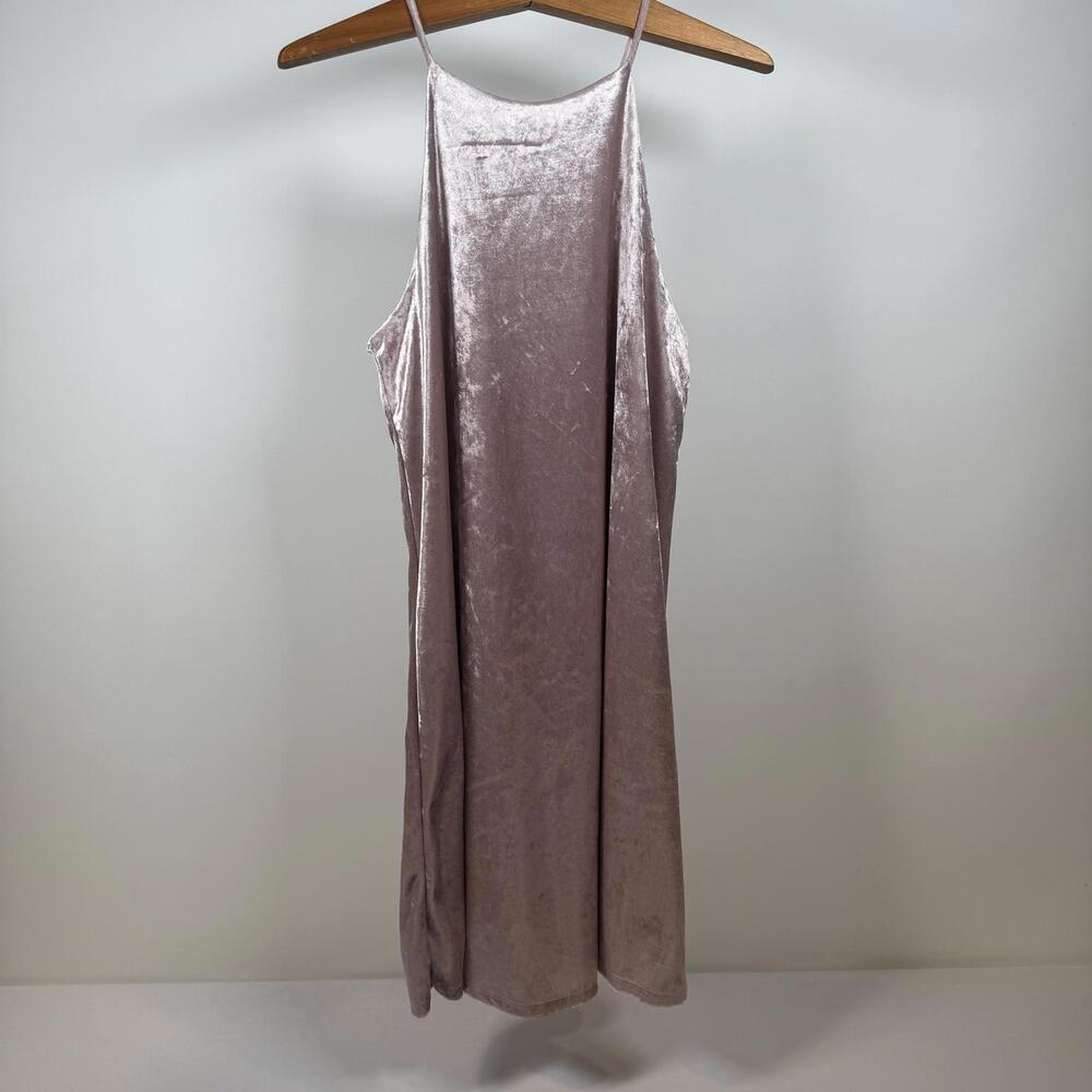 NWT Charming Charlie blush velvet mini dress